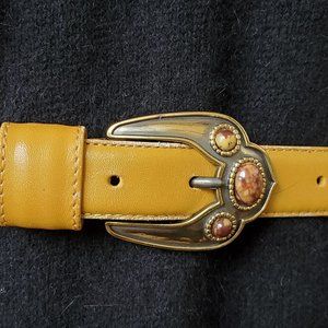 Belt: Liz Claiborne leather mustard with stones